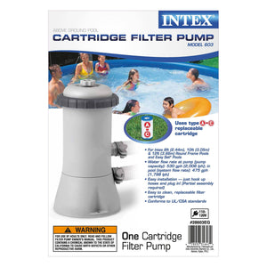 Intex 15ft x 33in Above Ground Swimming Pool, Filter Pump and Vinyl Solar Cover