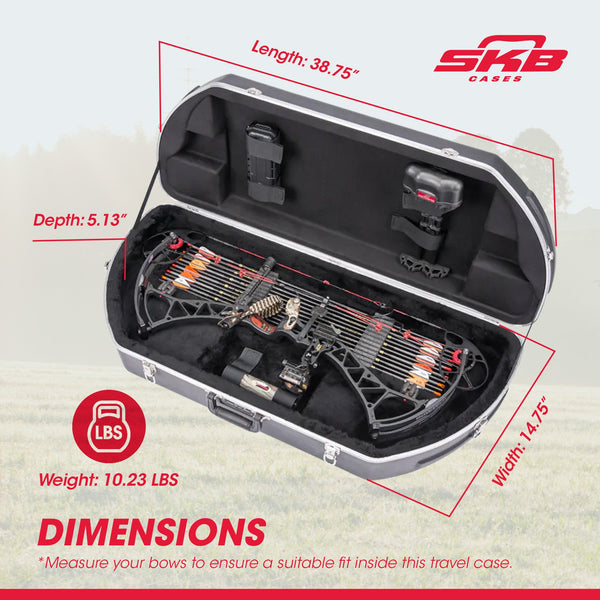 SKB Cases Hunter Series 2SKB-4117 ABS Hard Plastic Exterior Bow Crossbow Case