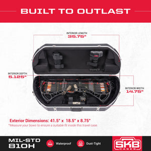 SKB Cases Hunter Series 2SKB-4117 ABS Hard Plastic Exterior Bow Crossbow Case