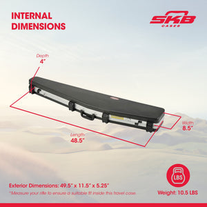 SKB Cases 2SKB-4900 Hard Plastic Exterior ATA Single 48 Inch Scoped Rifle Case