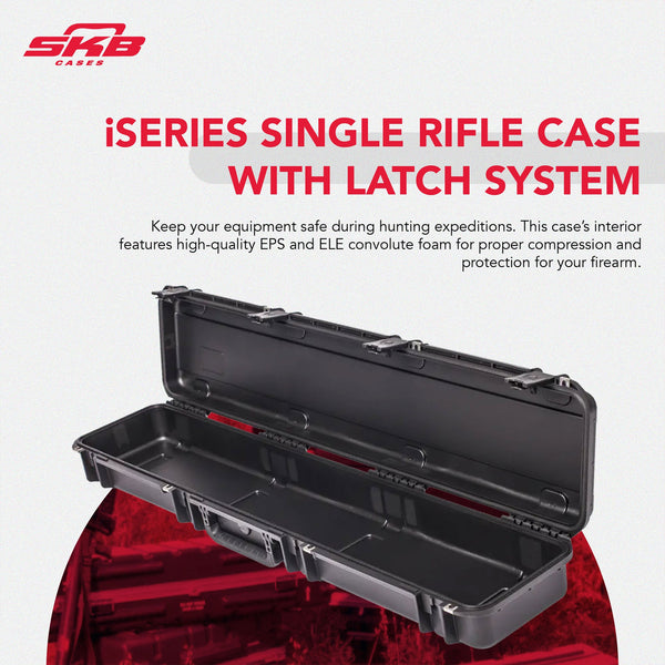 SKB Cases 3I-4909-SR iSeries Single Hunting Rifle Case w/ Hard Plastic Exterior