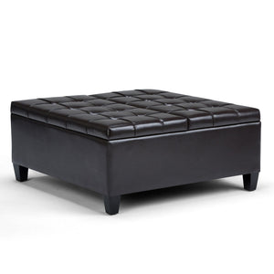 Harrison - Coffee Table Storage Ottoman - Tanners Brown
