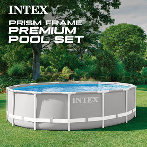 Intex 26719EH 14ft x 42in Prism Frame Above Ground Swimming Pool with Pump