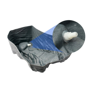 Algreen Outdoor Rock Waterfall, Tranquility Water Fountain for Pond & Backyard