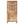 Rustic Wooden Storage Cabinet with Decorative Cutout Door & 3 Drawers