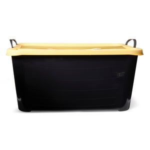 Life Story 55 Quart Stackable Storage Bin, Heavy Duty Lidded Container, 12 Pack