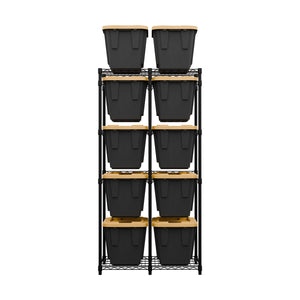 12 Gallon Storage Bin Rack with Bins