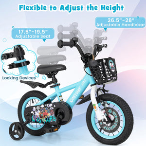 14 Inch Kids Bike with Adjustable Handlebar and Saddle for 3-5 Years Old-14 inches