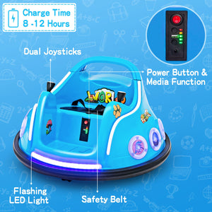 12V Electric Ride On Car with Remote Control and Flashing LED Lights