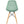 2 Pcs Modern Plastic Hollow Chair Set with Wood Leg-Green