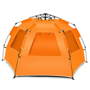 3-4 Person Easy Pop Up Beach Tent UPF 50+ Portable Sun Shelter