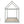 Stable Kids Platform Floor Bed with Roof and Heavy-Duty Slats-Gray