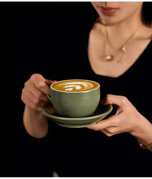 Best Latte Art Cup for Home Baristas - Sawada Style Wide-Mouth Ceramic 300ml Under $11