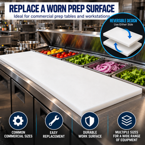 TRAPSKI Commercial HDPE Cutting Boards, 1/2” Thick Reversible Food Prep Boards – Multiple Sizes