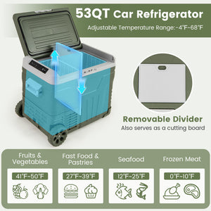 12 Volt Car Refrigerator Portable Car Fridge with Adjustable Range