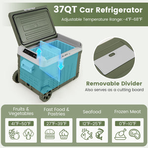 12 Volt Car Refrigerator Portable Car Fridge with Adjustable Range