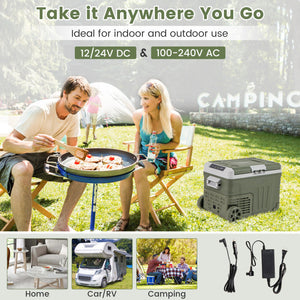 12 Volt Car Refrigerator Portable Car Fridge with Adjustable Range