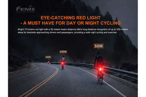 Fenix BC05R V2.0 Rechargeable Bicycle Tail Light - TRAPSKI