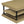 55.1' Wood Coffee Table with Black Legs and Open Storage Shelves