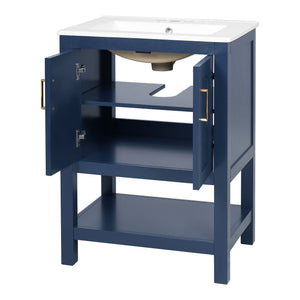 Modern Bathroom Vanity With Elegant Twill Design
