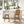 Bahama 30' Cane Rattan High-Back Swivel Bar Stool with Recessed Arms, Two-Tone Neutral Gray Polyester Wool Blend