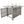 K&K 43' Propane Gas Fire Pit Table, Grey