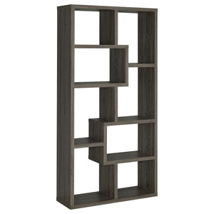 8 Shelf Geometric Bookcase
