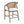 Wooden Frame Counter Stool with Rattan Back - Set of 2