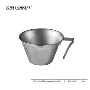 Best Espresso Shot Glass with Measurement Scale - Volcano 100ml Stainless Steel Under $6