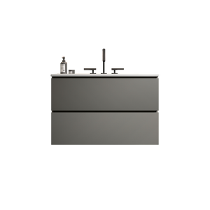 TIA 30" Wall Mount Space Grey Bathroom Vanity