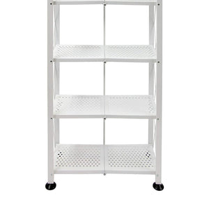 Origami RB-03 6 Shelf Open Styled Home Organizational Deco Rack Bookshelf, White