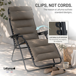 Lafuma LFM3123-7057 Futura Air Comfort XL Series Outdoor Relaxation Chair, Taupe