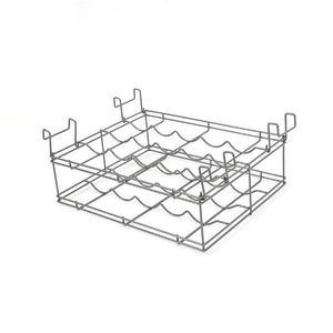 Origami 3 Shelf Kitchen Island Bar Cart with Double Wine Rack Bottle Holder