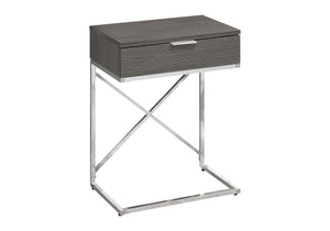 Accent Side Table with Storage Drawer, Spacious Tabletop, Contemporary Design