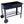 Elevated Mobile Raised Ergonomic Metal Planter Garden Bed With Wheels Powder Coated Steel - Black
