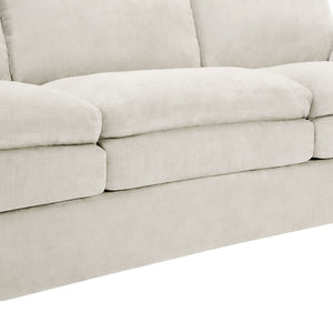 Cozy Upholstered Cushion Loveseat Sofa For Living Room