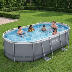 Bestway Steel Pro MAX 16' x 10' x 42" Oval Above Ground Swimming Pool Set