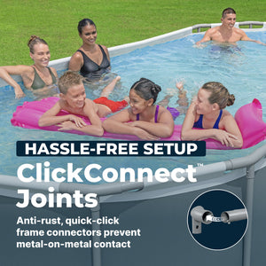 Bestway Steel Pro MAX 18' x 9' x 48" Oval Above Ground Outdoor Swimming Pool Set