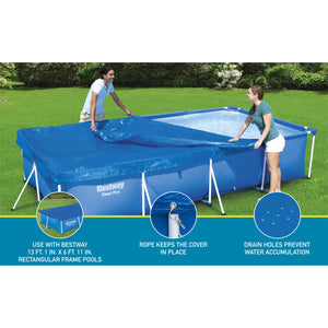Bestway Flowclear Rectangle 13' 1" x 6' 11" Above Ground Pool Cover (Cover Only)