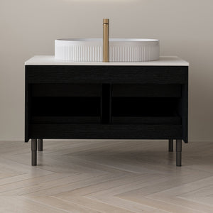 36 Inch Bathroom Vanity with Ceramic Integrated Sink & Soft-Close Drawers