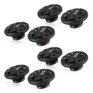 BOSS 4 Inch 200W 2 Way Car Audio Coaxial Speakers Stereo, Red PAIR (4 Pack) - TRAPSKI