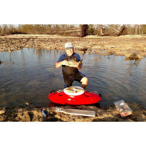 CreekKooler 30 Quart Floating Insulated Beverage Cooler Pull Behind Kayak, Red