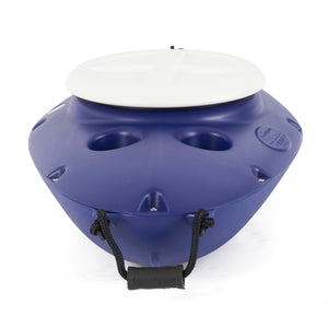 CreekKooler 30 Quart Camping Floating Water Companion Ice Chest Cooler, Blue