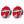 Airhead Rebel 54In 1 Person Red Towable Tube Kit w/ Rope and 12V Pump (2 Pack)