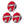 Airhead Rebel 54 Inch 1 Person Red Towable Tube Kit w/ Rope and 12V Pump(3 Pack)