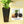 Set of 3 Tall Flower Pots with Marble Look Finish