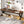 2 Person Desk With X Legs, Extra Long Office Workstation - Brown / Black