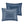 7 Piece Printed Seersucker Comforter Set Navy Queen