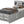 Modern Design Storage Bed With Bookcase Headboard