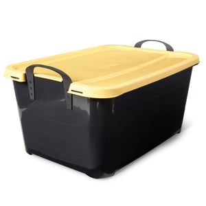 Life Story 55 Quart Stackable Storage Bin, Heavy Duty Lidded Container, 18 Pack